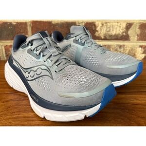 Saucony Guide 18 Mens Running Shoes Size 9.5 Grey Navy Blue S20998-161